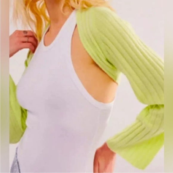 NWOT free people Noelle cashmere shrug - Picture 2 of 6